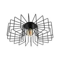 Deckenleuchte Tremedal Ø 56 Cm 1-Flammig Dimmbar - Schwarz, LIFESTYLE, Metall (56/21,5cm) - Eglo