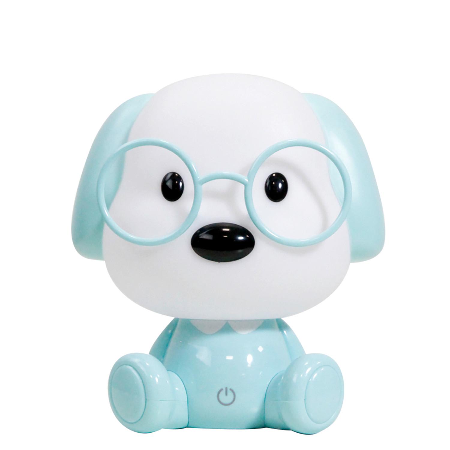 Kindertischleuchte 075/lc - Weiß/Hellblau, Basics, Kunststoff (17/17/20cm)