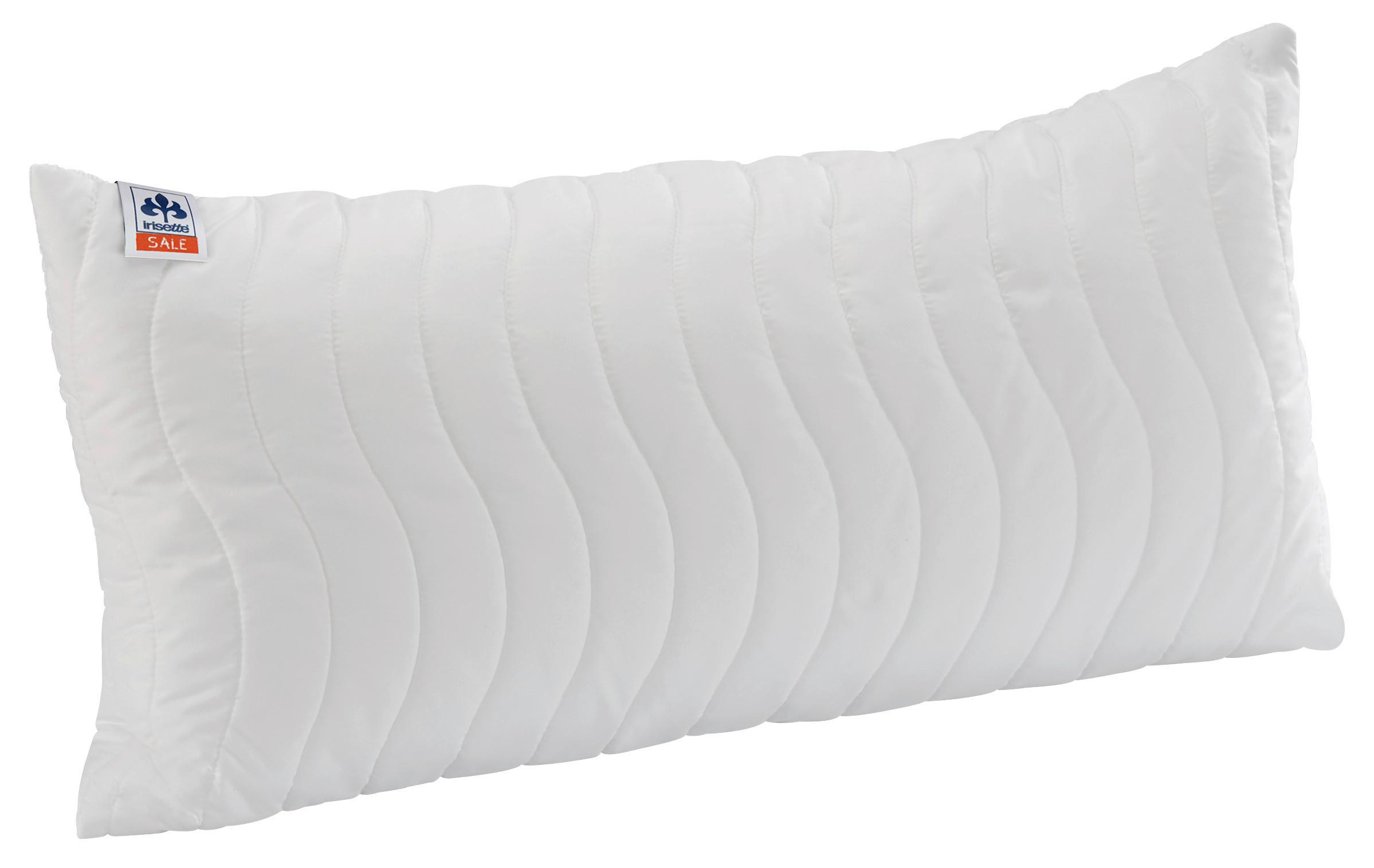 Kopfpolster Jette Weiss 40x80 - Weiß, Basics, Textil (40/80cm) - Irisette