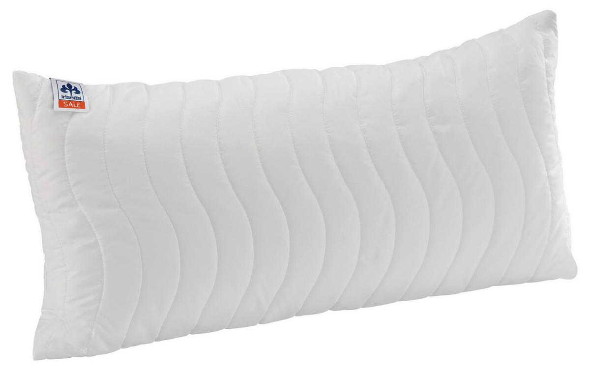 Kopfpolster Jette Weiss 40x80 - Weiß, Basics, Textil (40/80cm) - Irisette