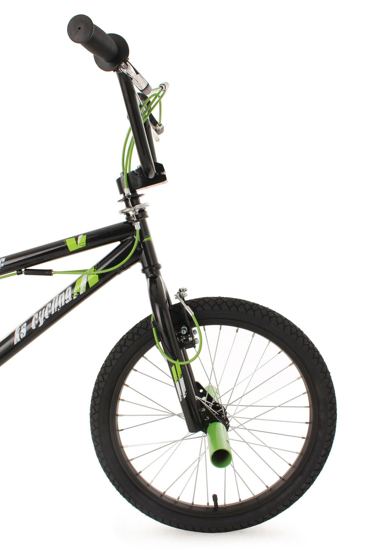 Bmx Bmx Freestyle 20 Zoll - Schwarz/Grün, Basics, Metall - Atrigo