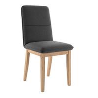 Vierfußstuhl Beluna Ii Webstoff Anthrazit, B: 47cm - Eichefarben/Anthrazit, KONVENTIONELL, Holz/Textil (47/91/44cm) - James Wood