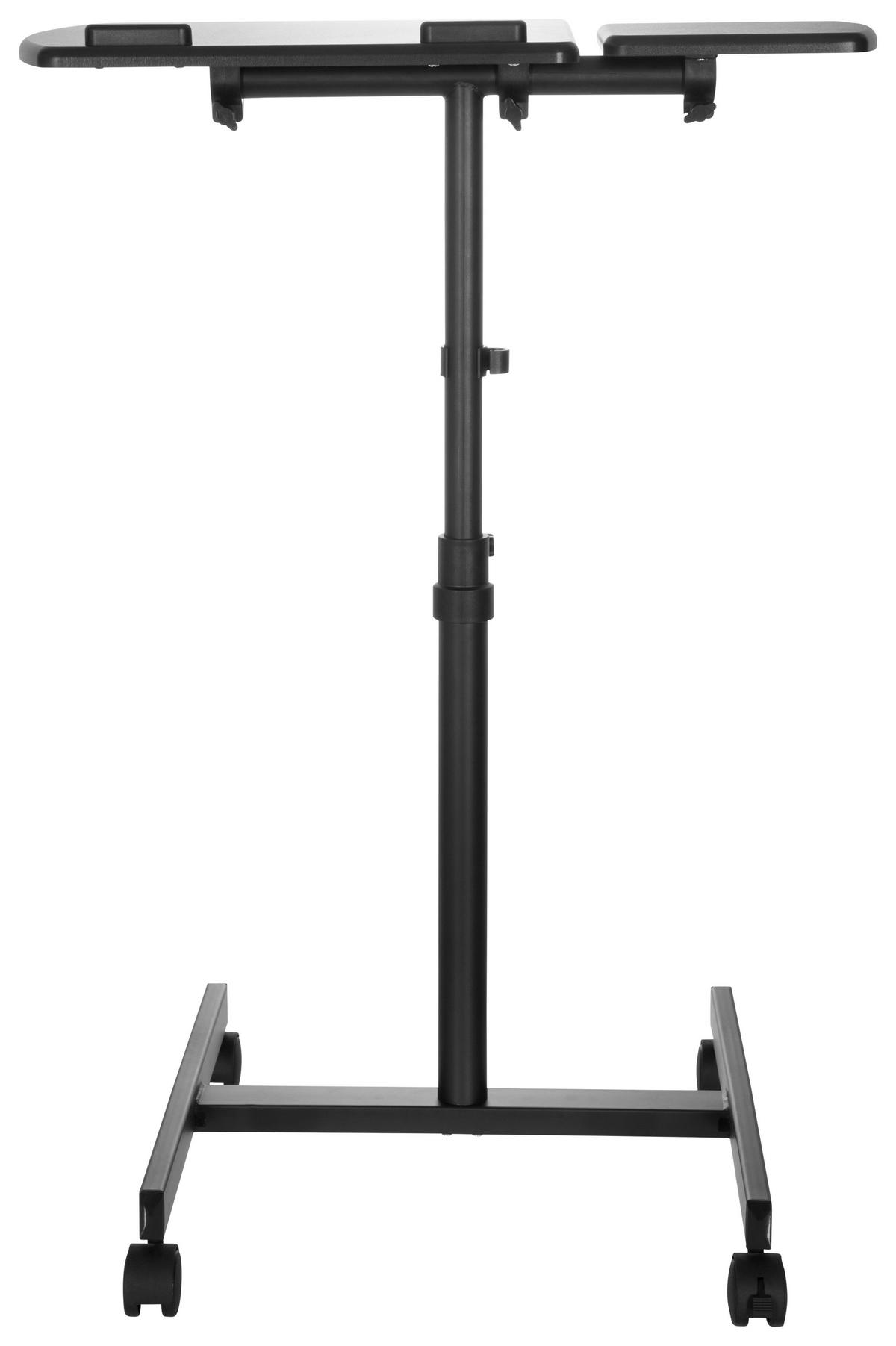 Stehschreibtisch Vm-Sl Schwarz höhenverstellbar - Schwarz, Basics, Holzwerkstoff/Kunststoff (40/44/68,5cm) - MID.YOU