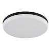 LED-Deckenleuchte Matthew Schwarz Weiß D: 30 cm - Schwarz/Weiß, KONVENTIONELL, Kunststoff (30/5cm) - Globo