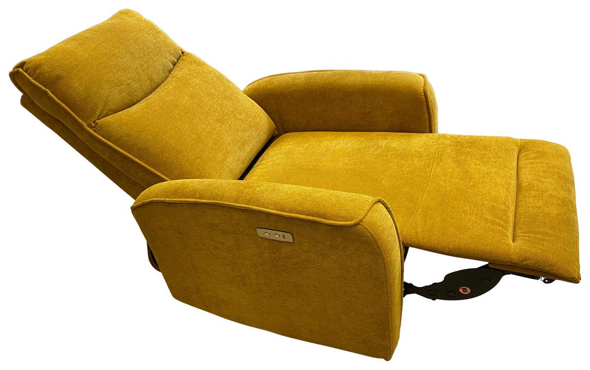 Tv-fotel "leon" Leon *TOP ÁR* - sárga, Konventionell, textil/fa (80/102/96cm) - Best Price