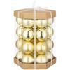 Christbaumkugel-set Daria - Goldfarben, KONVENTIONELL, Kunststoff (6cm) - Luca Bessoni
