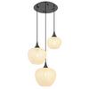 Hängeleuchte 15548-3hk - Klar/Chromfarben, KONVENTIONELL, Glas/Kunststoff (49/120cm) - Globo