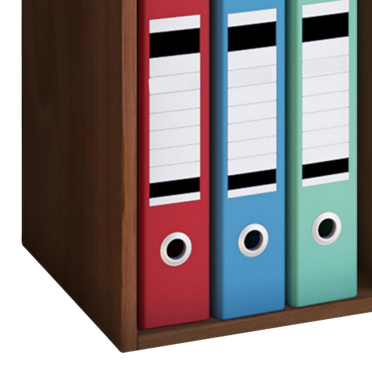 Aktenregal Offas Nuss Dekor B: 34 cm - Nussbaumfarben, Design, Holzwerkstoff (34/72/30cm) - MID.YOU