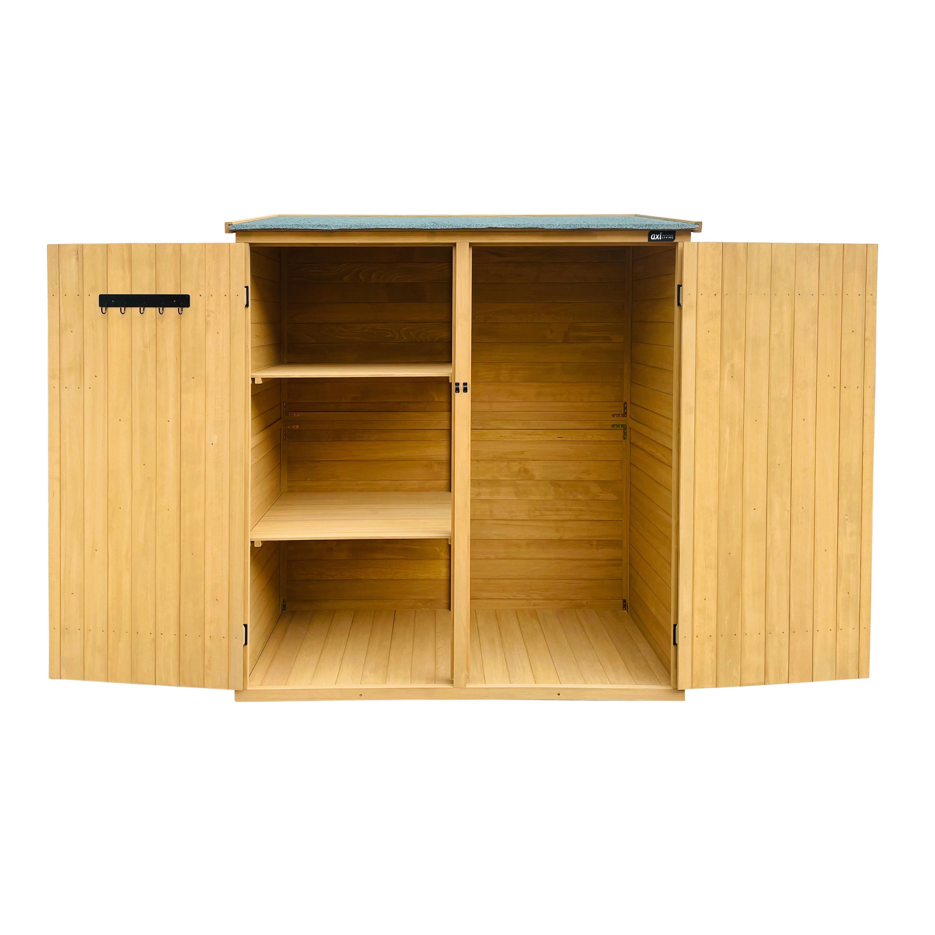 Geräteschrank Casper - Braun, Basics, Holz (149/73/164cm) - Ambia Garden