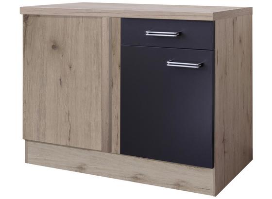 Rohová Spodní Skříňka Milano - barvy dubu/antracitová, Moderní, kompozitní dřevo (110/86/60cm) Rohová Spodní Skříňka Milano - barvy dubu/antracitová, Moderní, kompozitní dřevo (110/86/60cm)