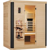 Infrarot Wärmekabine Nordic Design B/H/T: 155/190/108cm - Naturfarben, KONVENTIONELL, Holz (155/190/108cm)