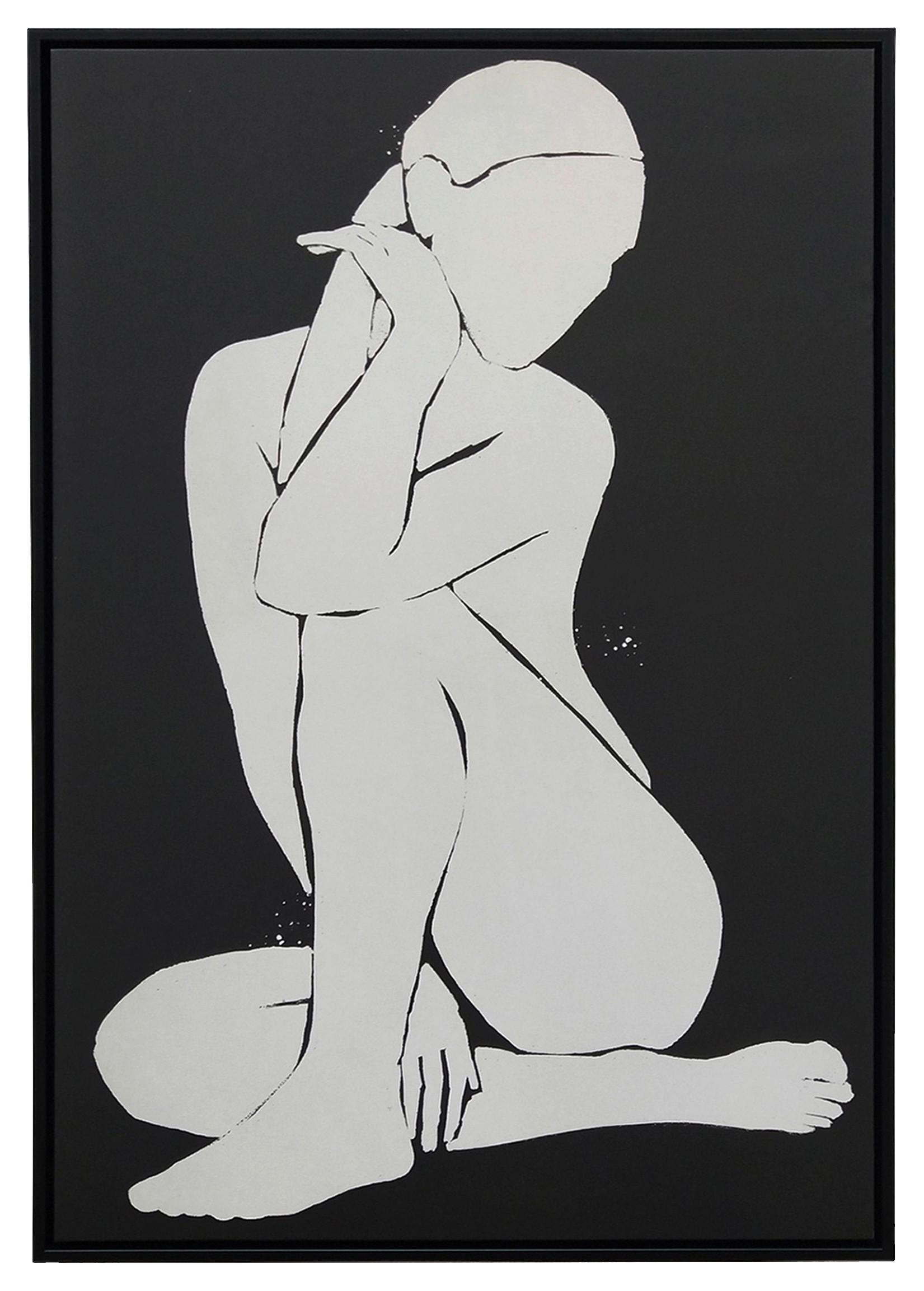 Obraz Na Plátně Denise, 60/90cm - bílá/černá, dřevo/textil (60/90cm) - Modern Living