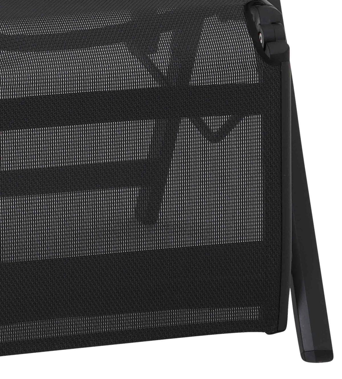 Gartensessel Klappbar Tesoro Metall/textil - Anthrazit/Schwarz, KONVENTIONELL, Kunststoff/Textil (61/111/72cm) - Siena Garden