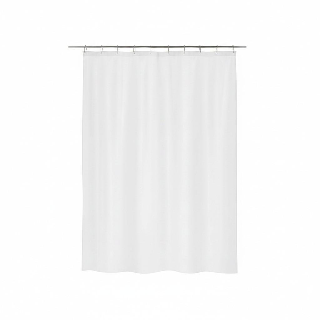 Duschvorhang in Weiß 240x200 cm - Weiß, Basics, Textil (240/200cm) - Spirella