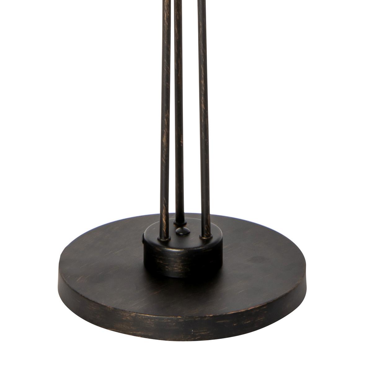 Stehleuchte 40800323 Venezia - Rostfarben/Weiß, KONVENTIONELL, Glas/Metall (45/160cm) - Globo