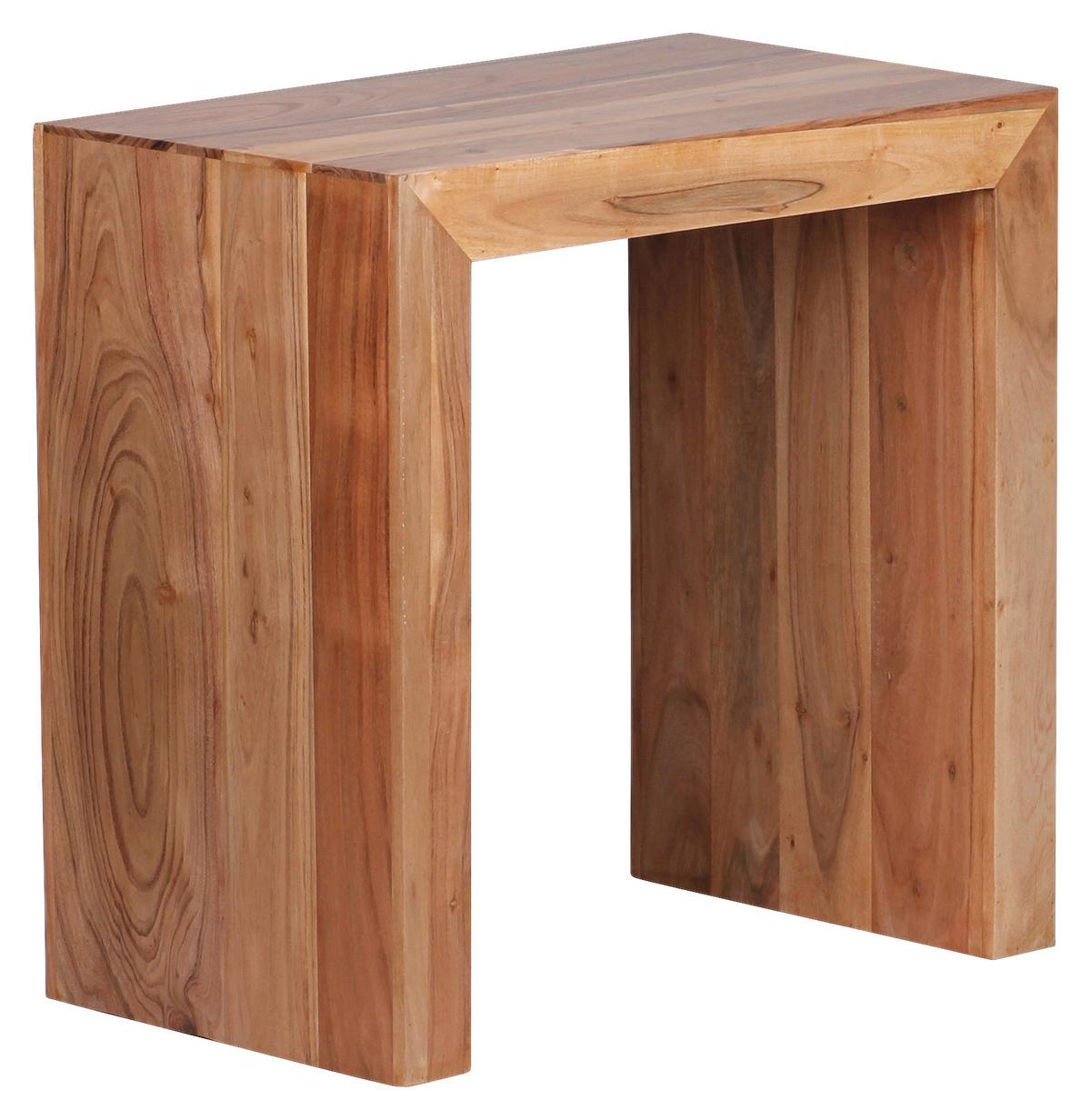 Beistelltisch Massivholz Mumbai, Akazie - Akaziefarben, Design, Holz (60/35/60cm) - MID.YOU