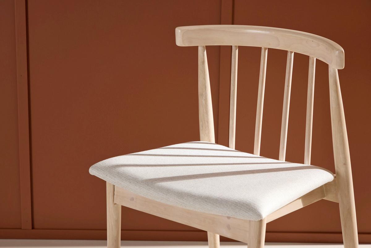 STUHL Flora, Weiß B: 50 cm - Weiß, MODERN, Holz/Textil (50/78/46cm) - Livetastic