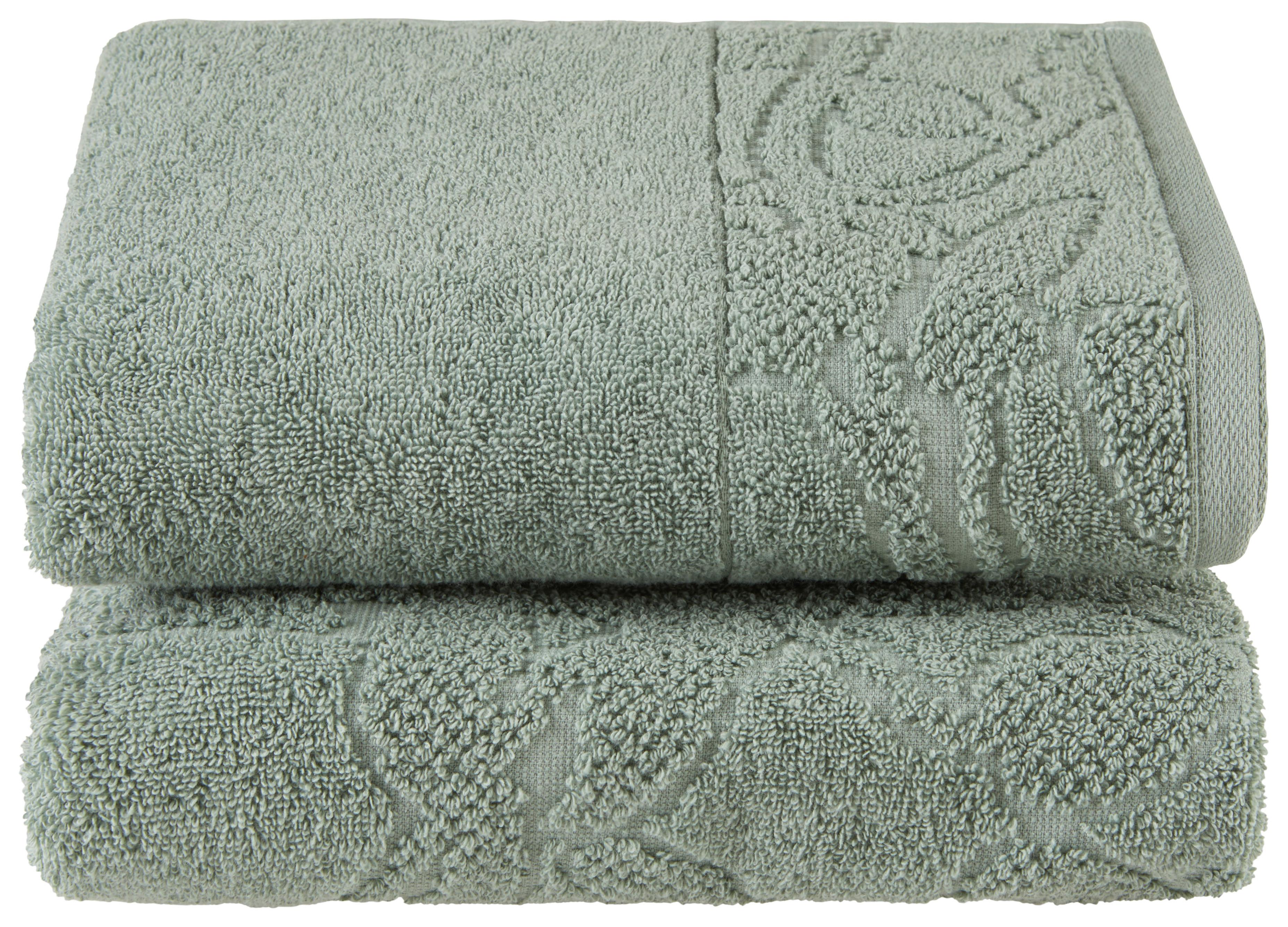 Handtuchset Lucia 2er Pack - Mintgrün, ROMANTIK / LANDHAUS, Textil (50/90cm) - James Wood