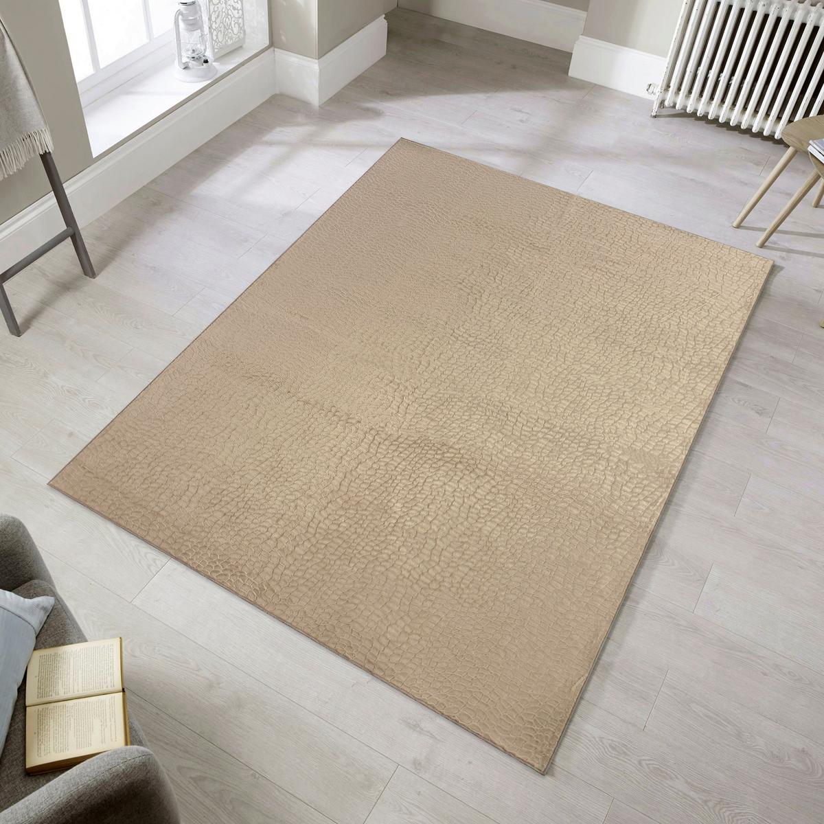 FELLTEPPICH GRAYSON - Sandfarben, Textil (160/220cm) - Luca Bessoni