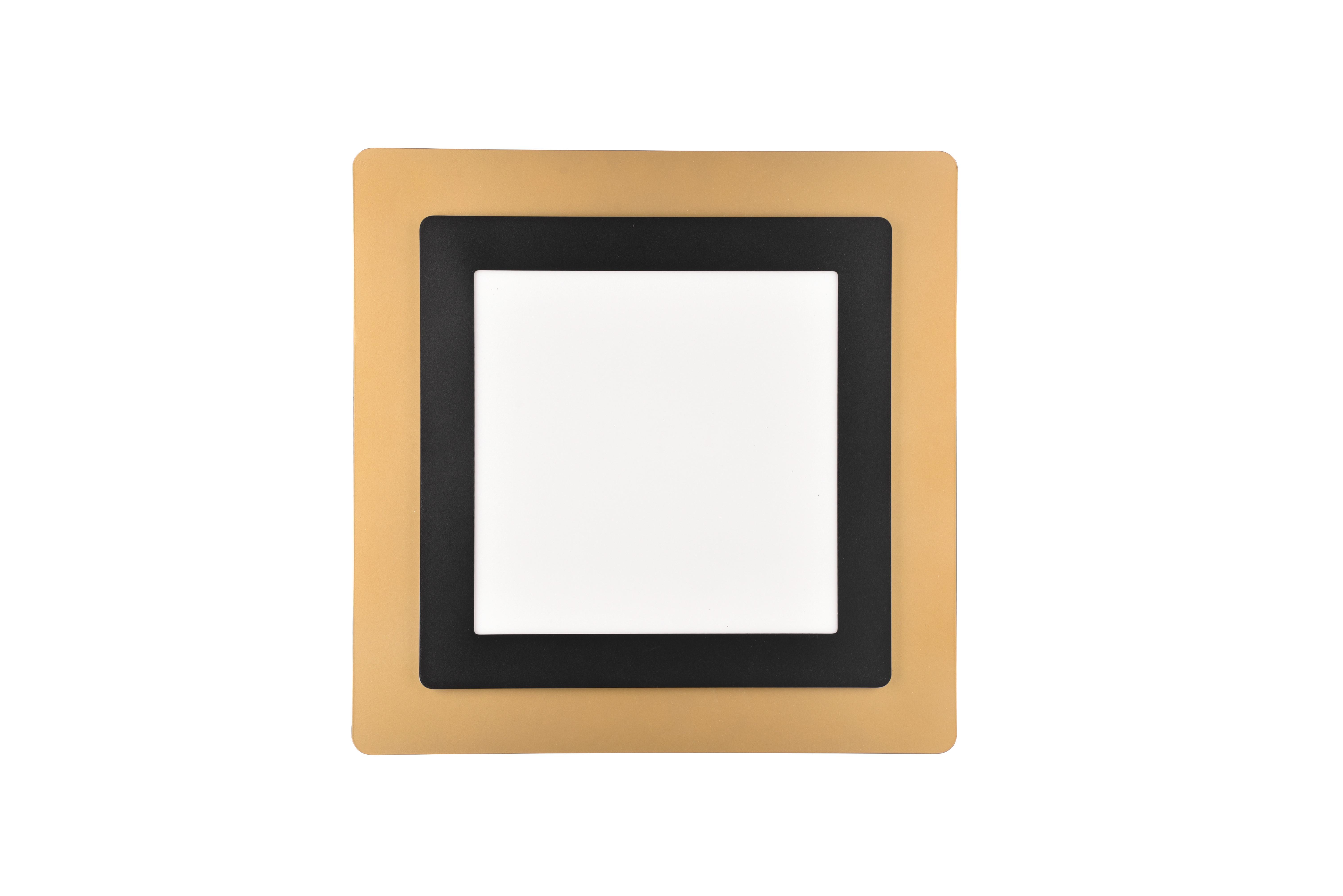 LED-Deckenleuchte 641510280 Morgan - Goldfarben/Schwarz, Design, Metall (45/45/4,2cm) - Trio Leuchten