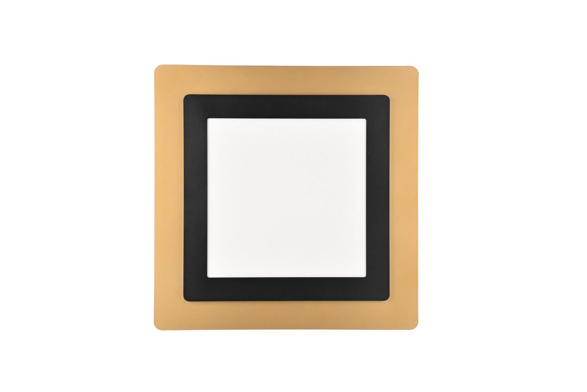 Led-deckenleuchte 641510280 Morgan - Goldfarben/Schwarz, Design, Metall (45/45/4,2cm) - Trio Leuchten