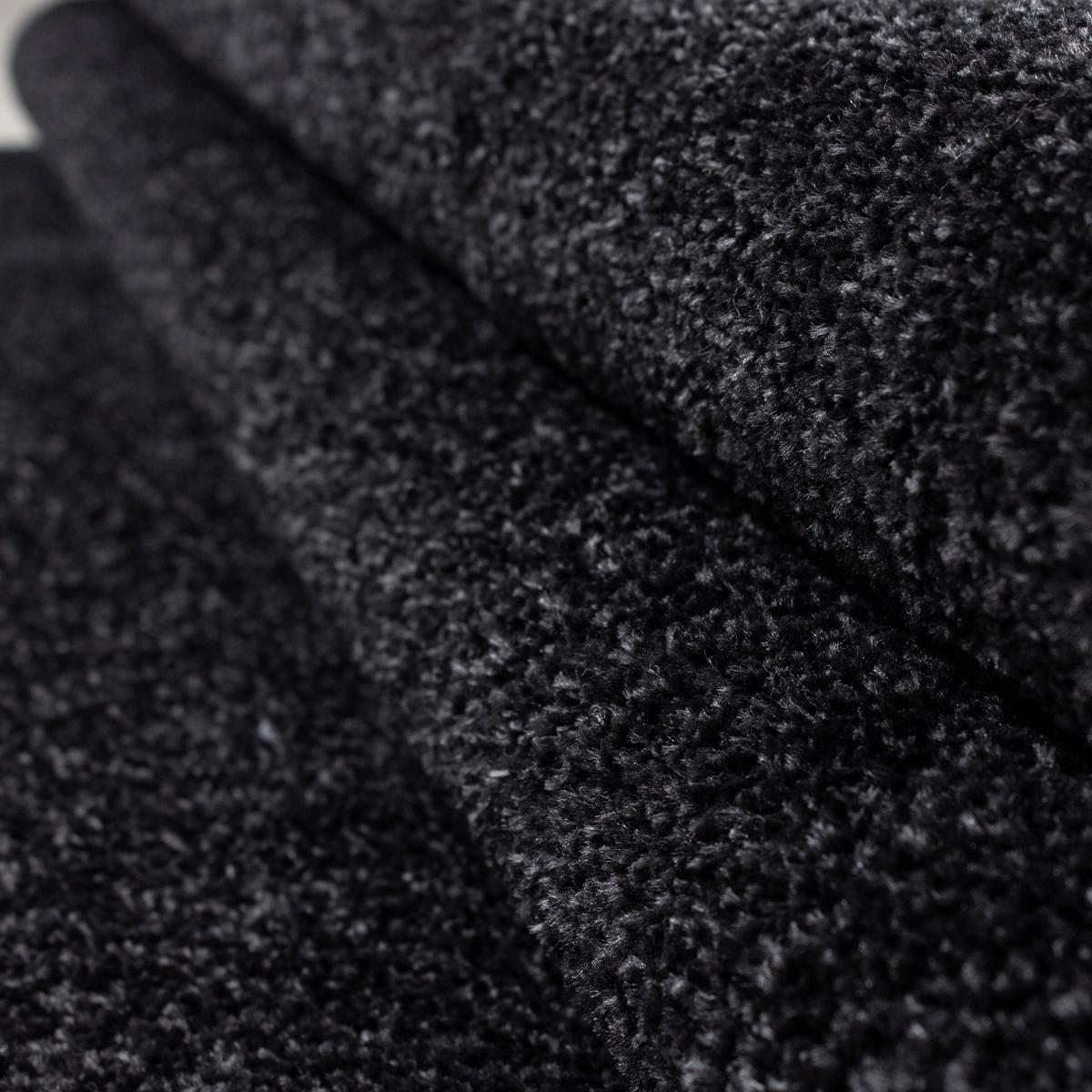 Hochflor Teppich Anthrazit Ata 60x100 cm - Anthrazit, Design, Textil (60/100cm) - Novel