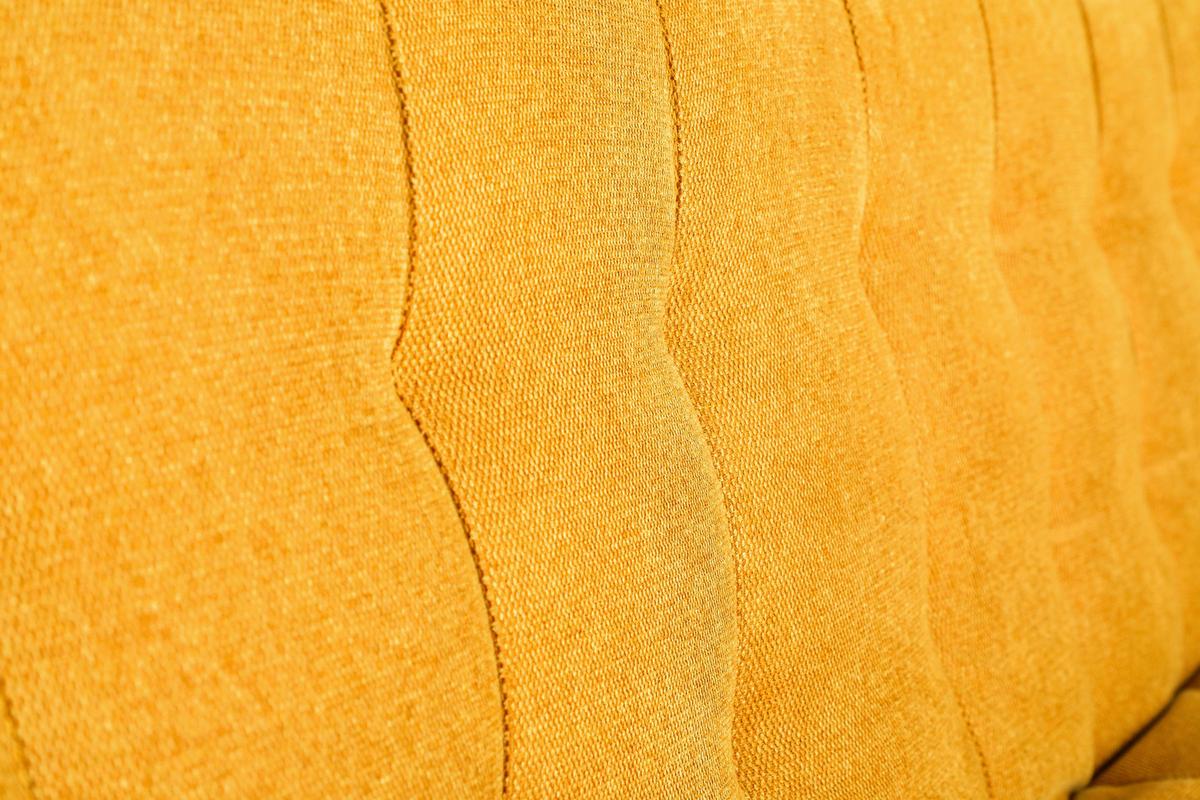 Rozkládací pohovka SUN, žlutá, sklopná, max. 360 kg - černá/žlutá, Moderní, dřevo/textil (190/83/93cm) - Mömax