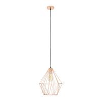 Závěsné svítidlo Skeletton 30/110 cm, 60 Watt - měděné barvy, kov (30/110cm) - Modern Living