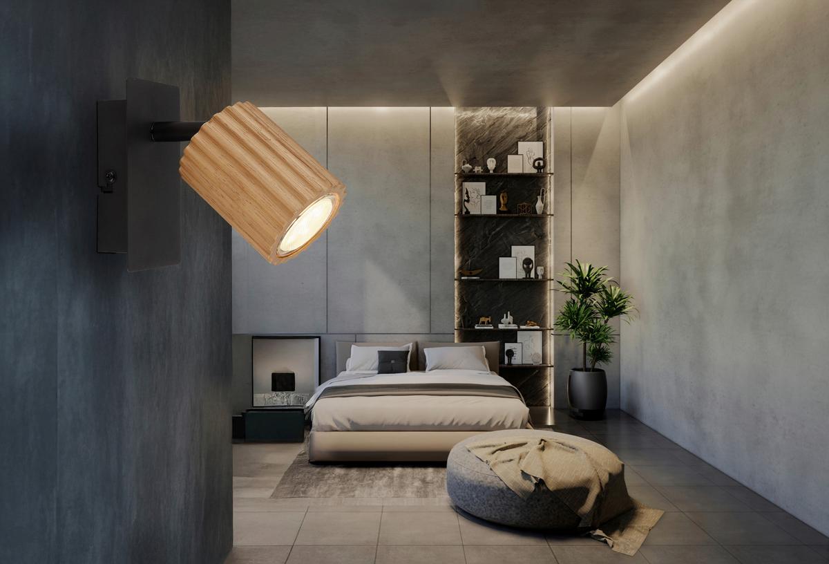 Strahler 57037-1 Wenzel - Dunkelbraun/Schwarz, Natur, Holz/Metall (8/13/13,5cm) - Globo