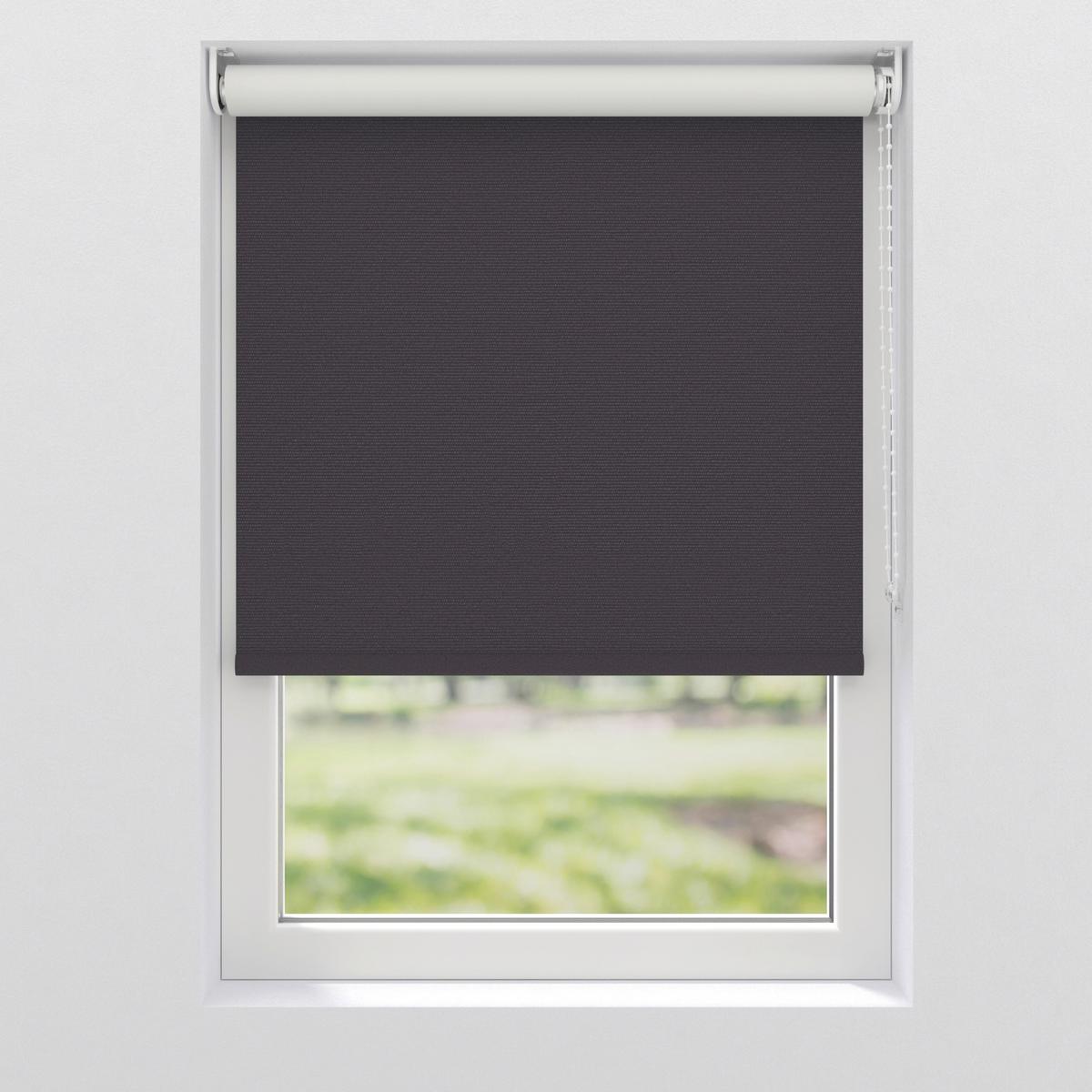 Verdunkelungsrollo 40x190 cm - Schwarz, Design, Kunststoff/Textil (40/190cm)