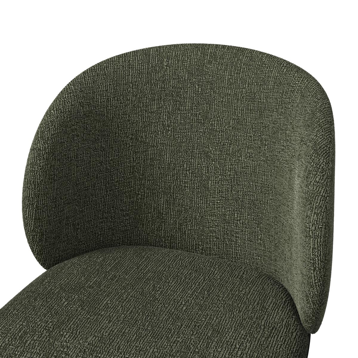 Stolička Malea MALEA - čierna/zelená, Modern, kov/drevo (49/81/52cm) - Bessagi Home