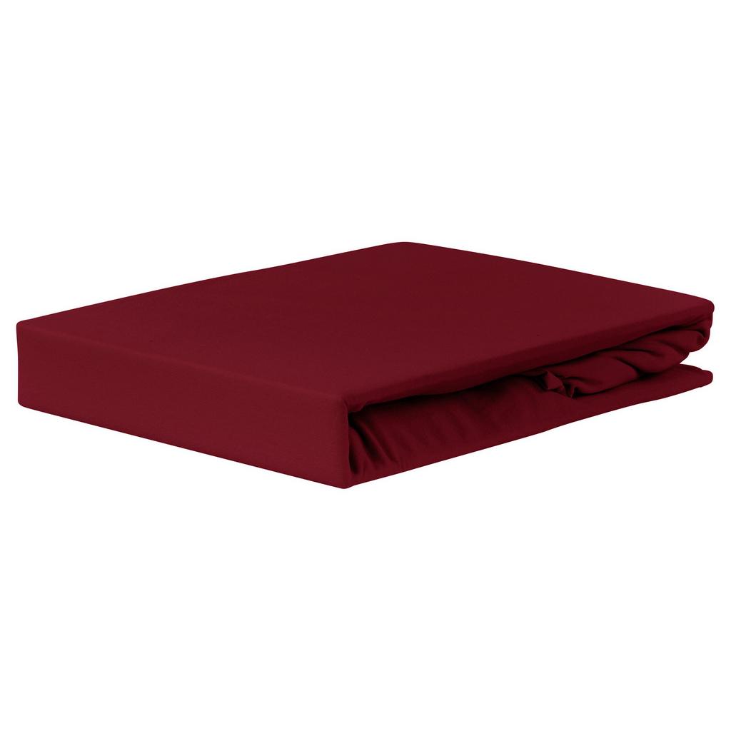 Spannleintuch Jardena Bordeaux 160x200 Cm Baumwolle