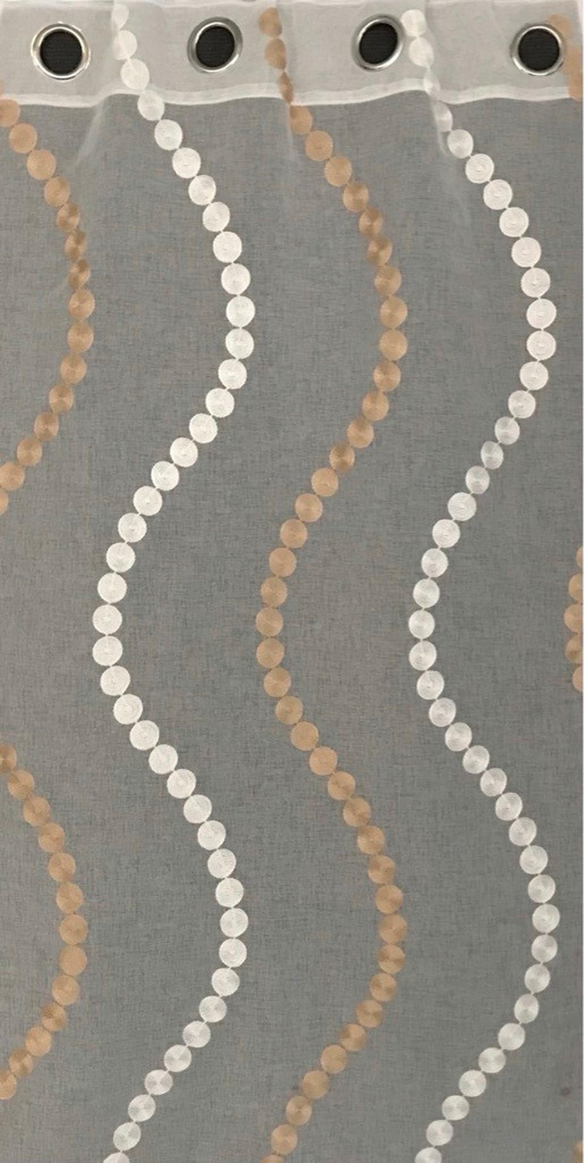 ÖSENVORHANG ALAVARO BEIGE - Beige, Basics, Textil (140/245cm) - Schmidt Spiele