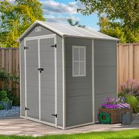 Gartenhaus Nantes - Grau, MODERN, Kunststoff/Metall (182/219/182cm) - Beldano