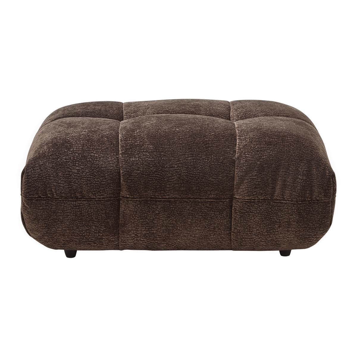 Taburetka PANDA, tmavohnedá ženilka - čierna/tmavohnedá, Trend, textil/plast (105/45/75cm) - Mömax