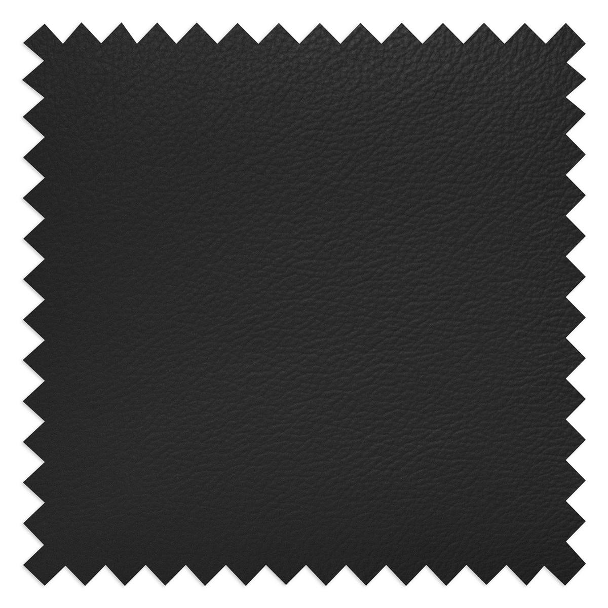 Ecksofa Nordic Schwarz S: 238x168 Cm - Buchefarben/Schwarz, Design, Leder/Textil (238/168cm) - Livetastic