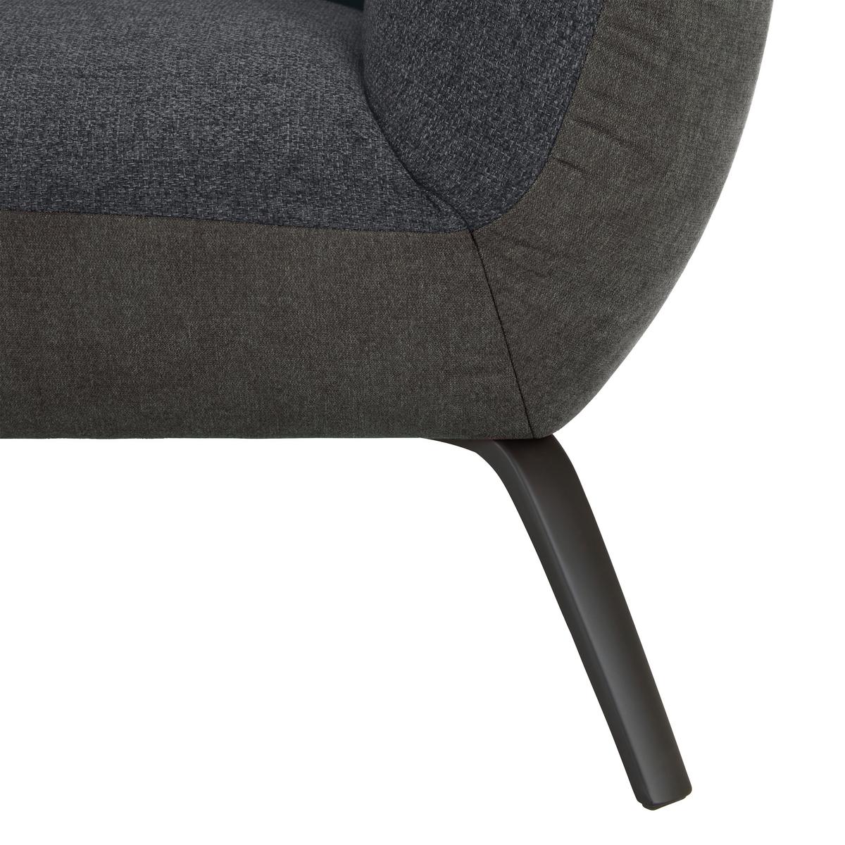 Veľká pohovka TRENDY, antracitová - čierna/antracitová, Modern, kompozitné drevo (260/93/124cm) - Premium Living