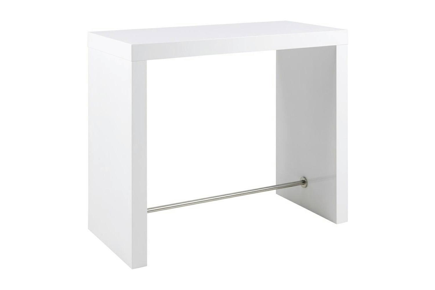 Esstisch Weiß B: 130 cm - Weiß Hochglanz, MODERN, Holzwerkstoff (130/60/105cm) - Livetastic