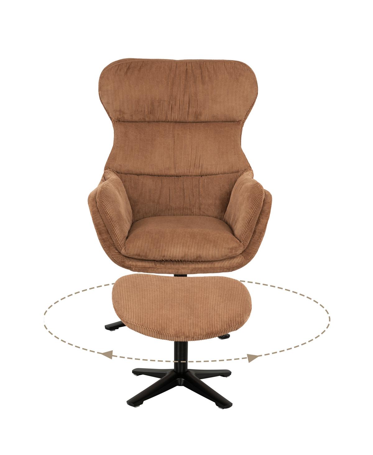 Sesselset Tabbe - Schwarz/Kupferfarben, MODERN, Textil (76/110/88,5cm) - Livetastic