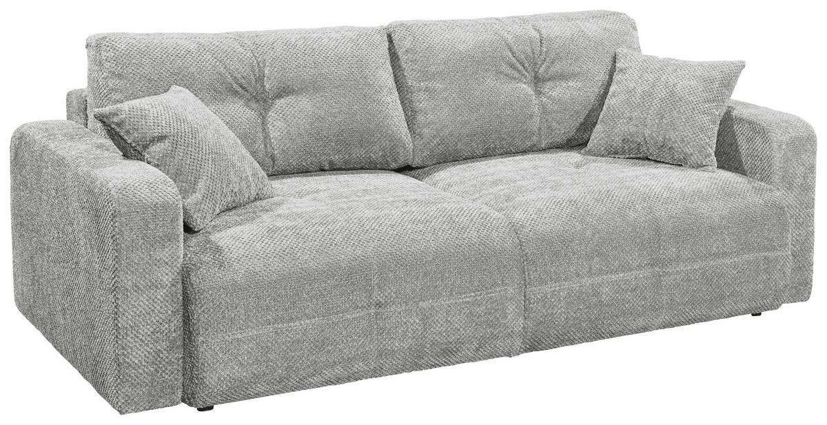 Schlafsofa Bullet Grau B: 235 cm - Schwarz/Grau, KONVENTIONELL, Textil (235/88/120cm) - MID.YOU
