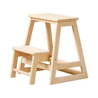 Tritthocker Skala, hellbraun 45,5x49x39 cm - Hellbraun, Natur, Holz (45,5/49/39cm) - Gardenson