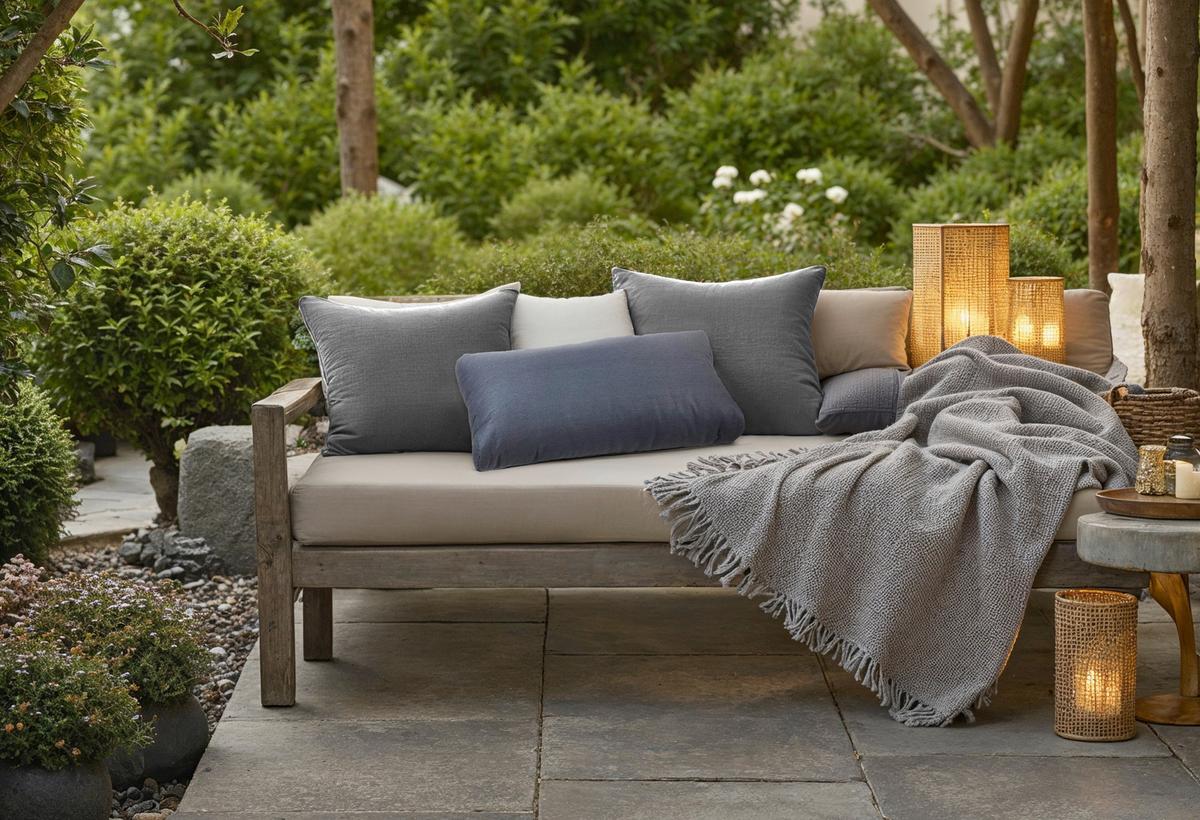 Loungekissen Rückenkissen 80x40 cm Anthrazit - Anthrazit, Basics, Textil (80/40/20cm) - Gardenson