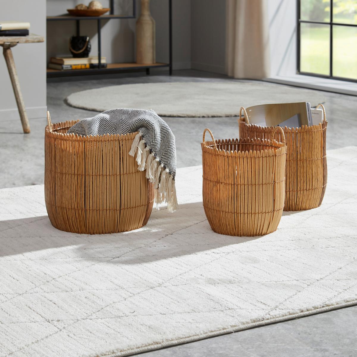 Korb Jasmina - L - Naturfarben, Basics, Kunststoff (32/30-35cm) - Luca Bessoni