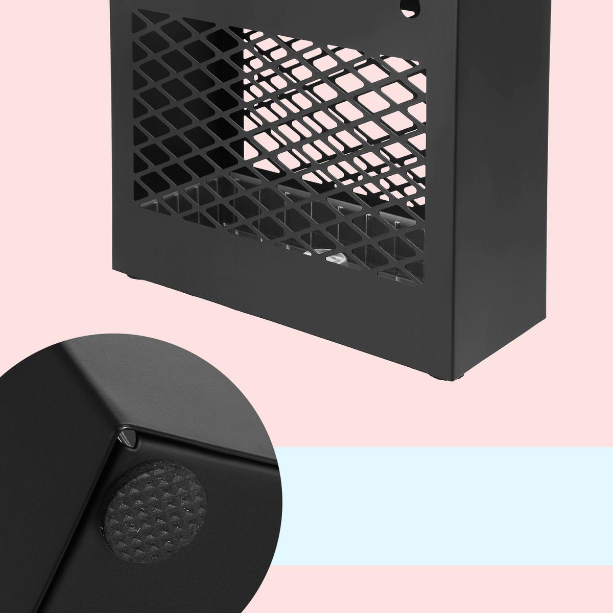 Schirmständer Schwarz B: 28,5 Cm - Schwarz, Basics, Metall (28,5/41/12,2cm)