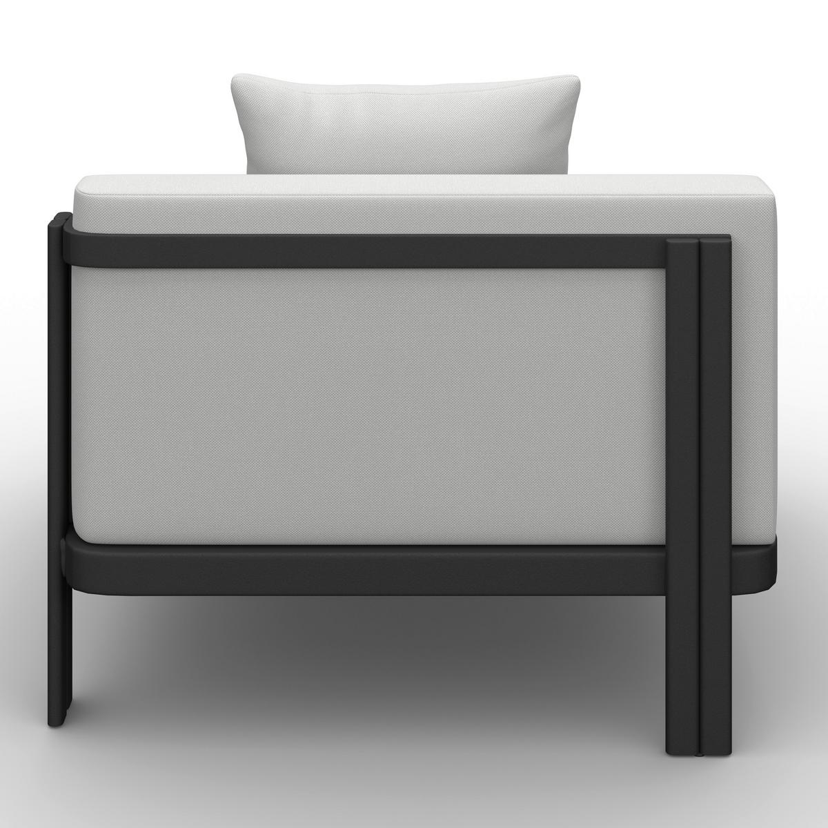 TERASOVÁ SEDACIA SÚPRAVA CHERRY - čierna/svetlosivá, Modern, kov/textil (265/73,5/265cm) - Bessagi Garden