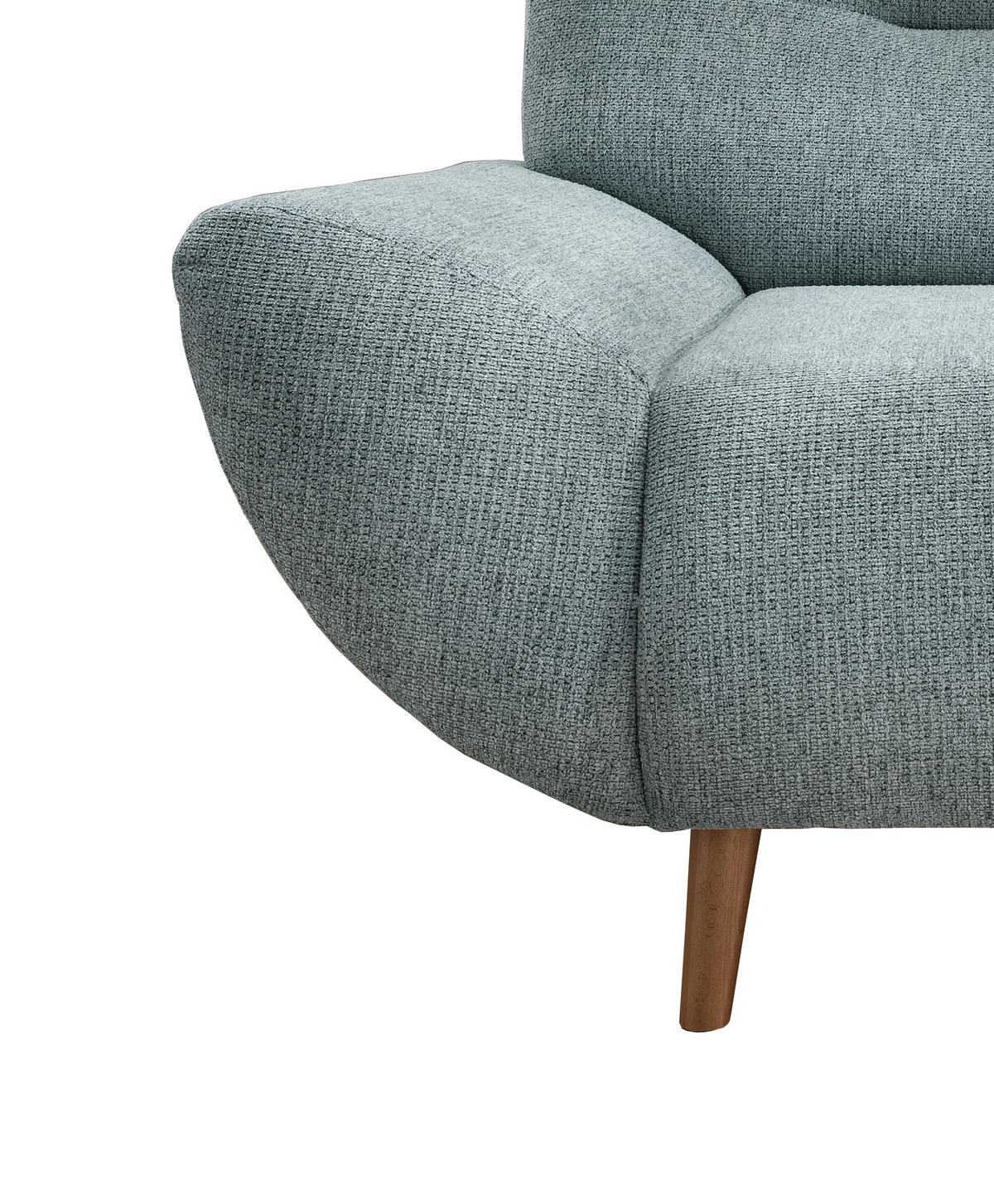 Sessel Drago Blau B/H/T: 111/81/90 cm - Wildeiche/Blau, MODERN, Textil (111/81/90cm) - MID.YOU