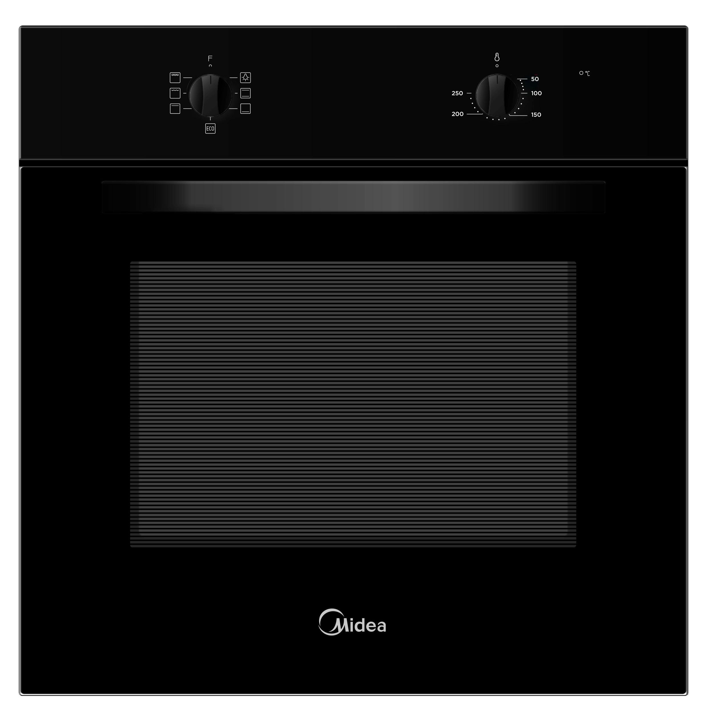 Backofen Mbo65m40m0-Bk - Schwarz, Basics, Metall (59.5/59.5/57.5cm) - Midea