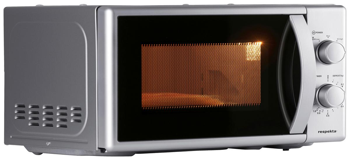 Einbaumikrowelle Respekta Palmina - Edelstahlfarben, Trend, Glas/Kunststoff (45,2/30,6/26,2cm) - Respekta