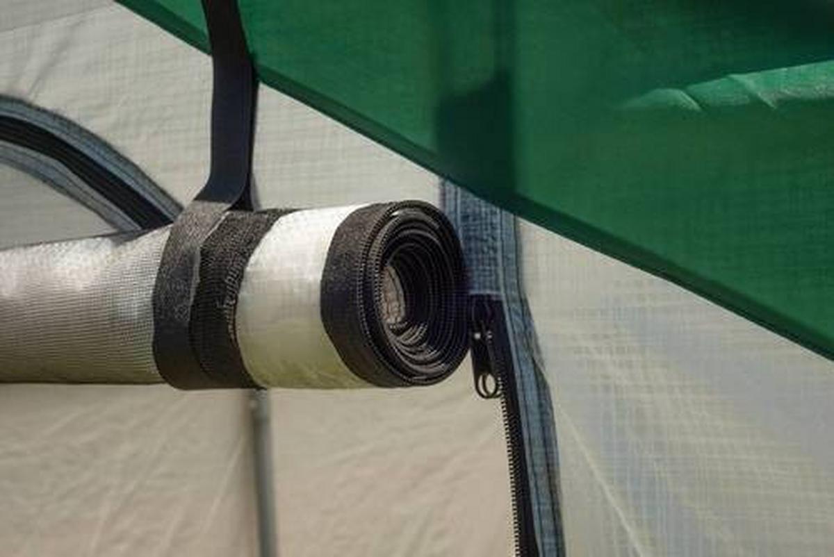 Gewächshaus Foliengewächshaus - Weiß/Grün, Basics, Kunststoff (180/200/240cm)