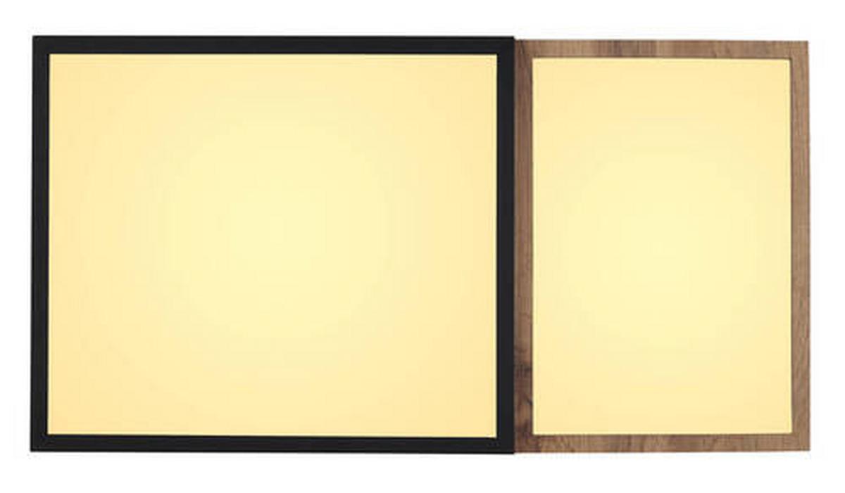 Led Mennyezeti Lámpa 67286-30 - fekete/opál, Natur, műanyag/faalapú anyag (65/35/9cm) - Globo